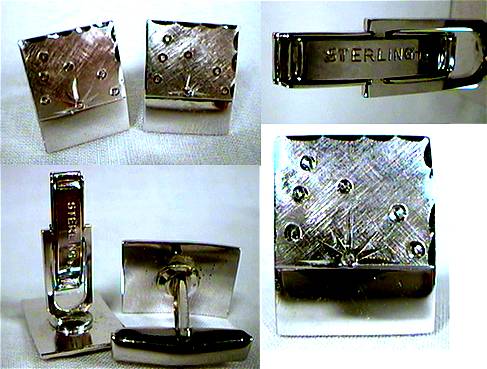 Sterling Cufflinks Cuff Links Unisex Men or Women. Do you like rings?