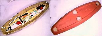 Red clay Harris G. Strong dish displaying bottom