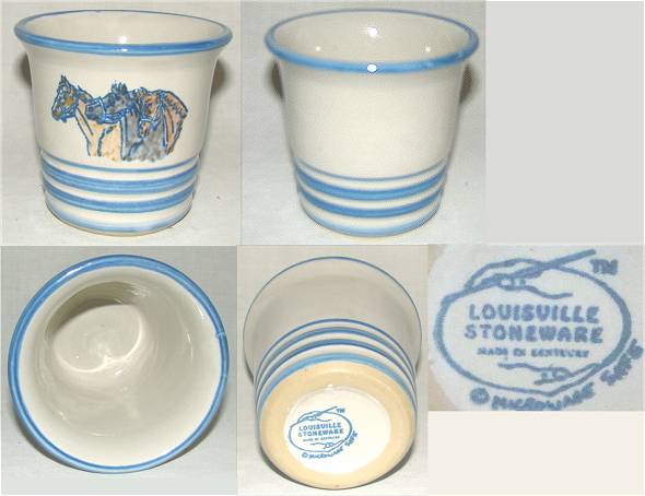 Crockery and stoneware from Kentucky marked Louisville Stoneware since 1970...